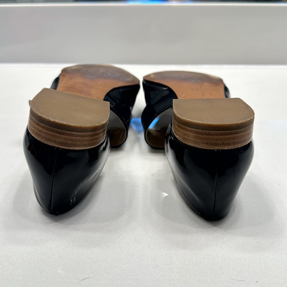 Navy blue patent flats by Paulo size 7 - Picture 7 of 9